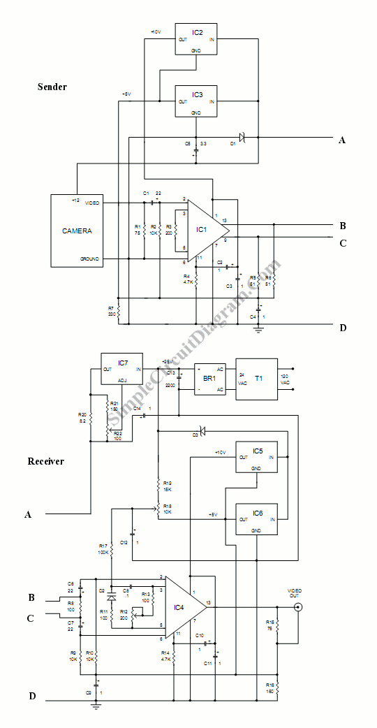 video wire circuit circuit schematic diagram