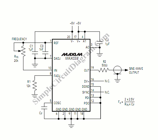 Function Generator โ Simple Circuit Diagram