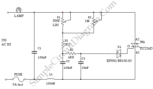 High Power AC Light Dimmer