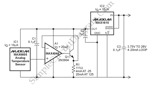 Temperature Control – Simple Circuit Diagram