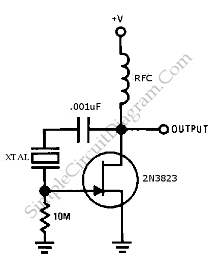 JFET Pierce Crystal Oscillator