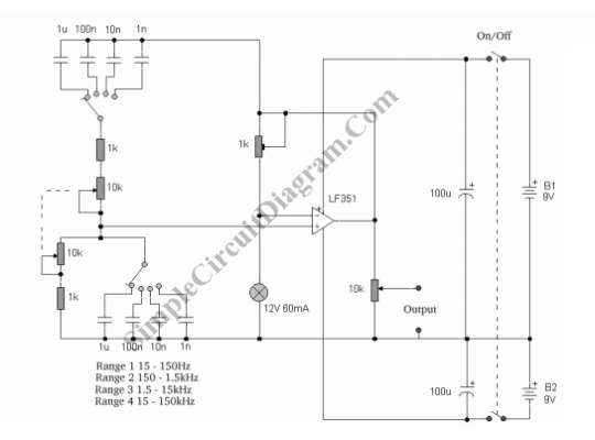 single-opamp-variable-sinewave-generator