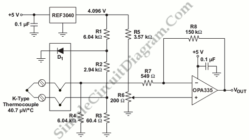 Temperature Measurement Via Thermocouple  U2013 Simple Circuit