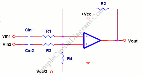 Difference Amplifier Eliminates Vocal Track