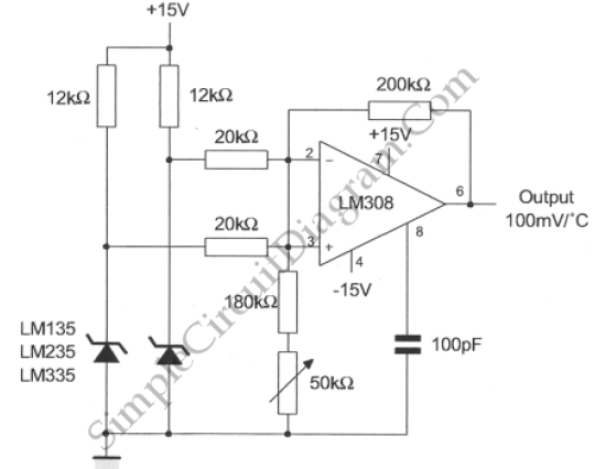 Differential temperature sensor