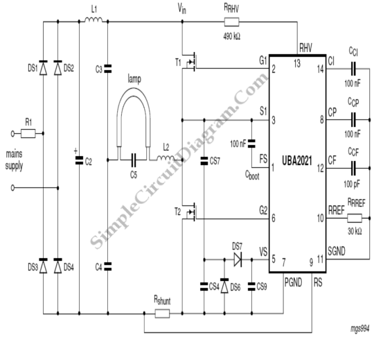 High-Power Long-Life Compact Fluorescent Lamp Tube lamp Controller