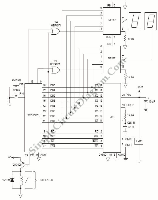 Temperature Control  U2013 Simple Circuit Diagram