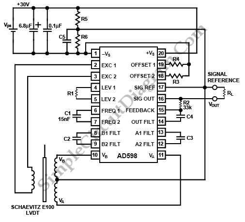 LVDT Signal Conditioner Design Procedure (AD589-Single Supply)
