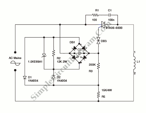 Power Control: Synchronization by The Mains Voltage – Simple Circuit ...