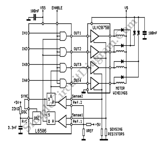 Unipolar 4 Phase Stepper Motor Controller