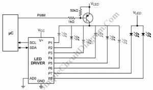 Brightness Control for Multiplexed LEDs – Simple Circuit Diagram