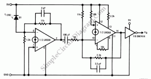 LM359 Fast Photodiode Amplifier – Simple Circuit Diagram