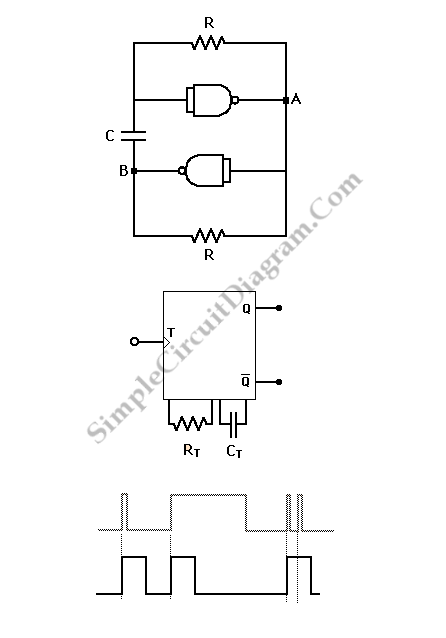 Astable And Monostable Multivibrators Simple Circuit Diagram